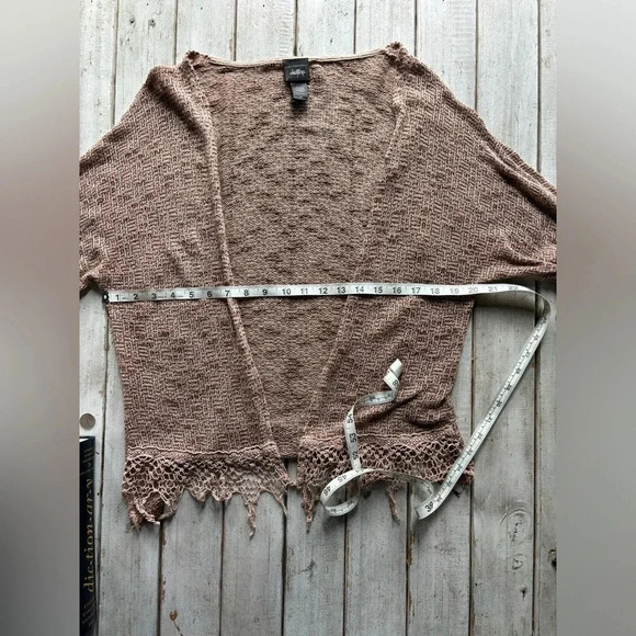 Daytrip | open front | lace detail | knit | cardigan | xs - Picture 4 of 9